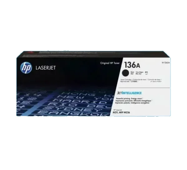 HP 136A Black Original Laser Toner Cartridge (W1360A)