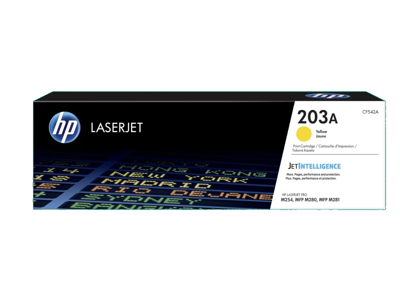 HP 203A Yellow Original LaserJet Toner Cartridge (CF542A)