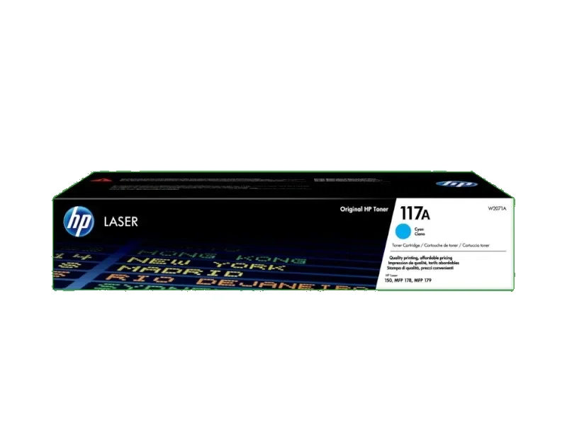 HP 117A Cyan Original Laser Toner Cartridge (W2071A)