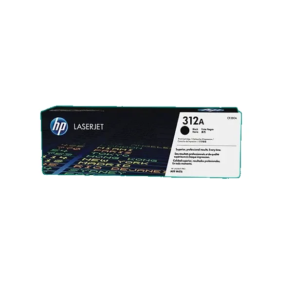 HP 312A Black Original LaserJet Toner Cartridge (CF380A)