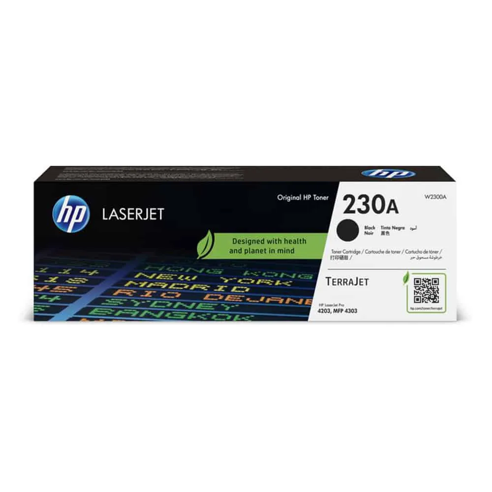 HP 230A Black Original LaserJet Toner Cartridge (W2300A)