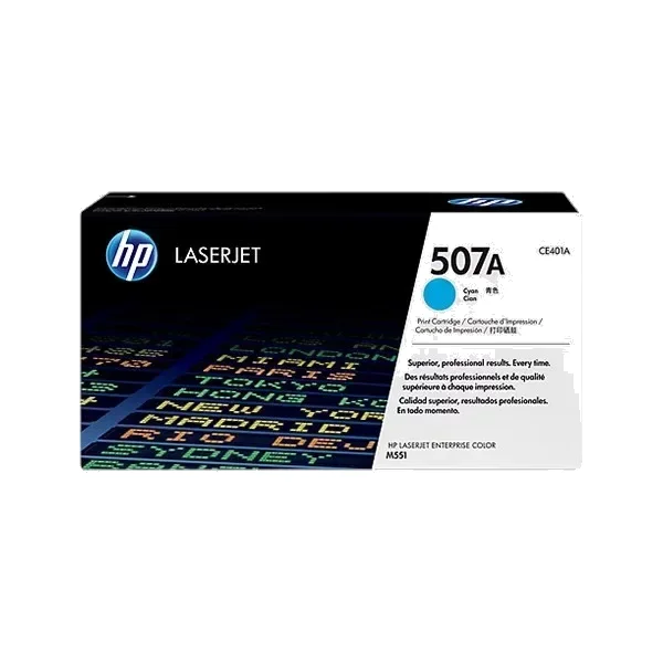 HP 507A Cyan Original LaserJet Toner Cartridge (CE401A)