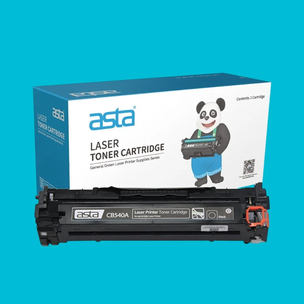 Asta 125A Black Toner Cartridge Compatible with HP 125A (CB540A)
