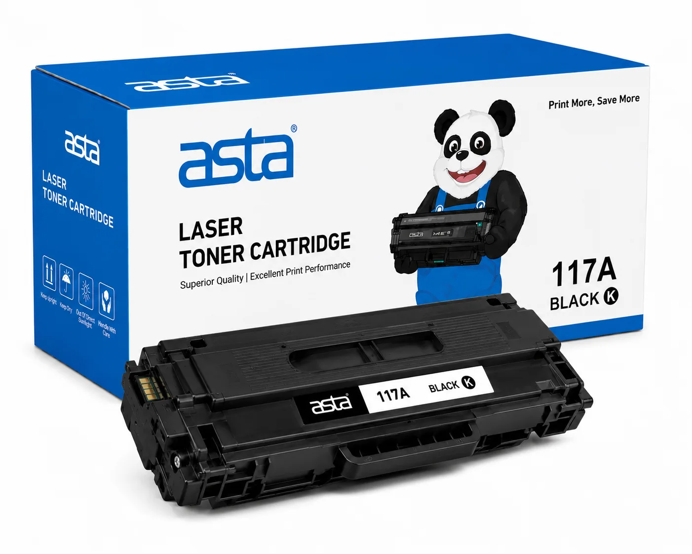 Asta 117A Black Toner Cartridge Compatible Replacement