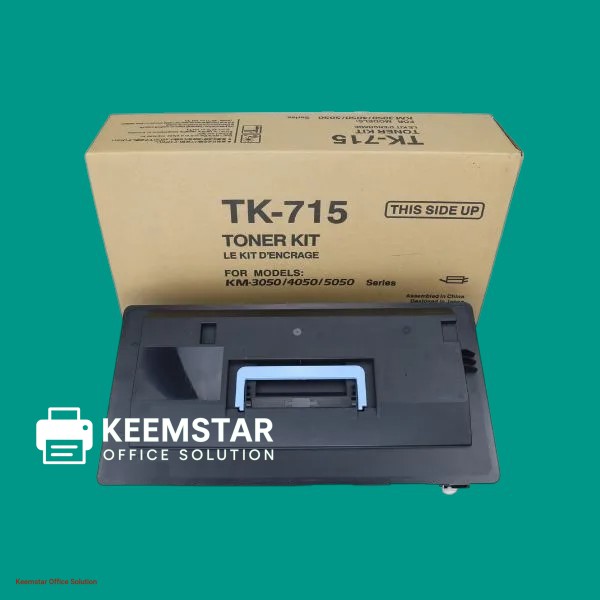 Genuine Kyocera TK-715 Black Toner Cartridge – High Yield for KM-3050 / KM-4050 / KM-5050 Printers