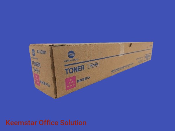 Genuine Konica Minolta TN216 Magenta Toner Cartridge for Bizhub C220, C280, C360 - 26,000 Pages