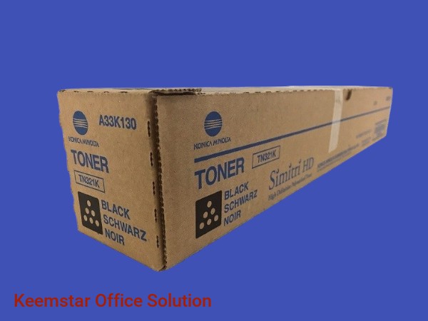Genuine Konica Minolta TN321 Black Toner Cartridge for Bizhub C224, C284, C364 - High-Yield, OEM Quality
