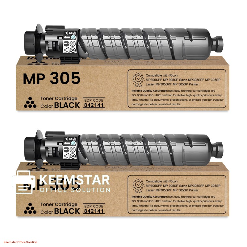 Ricoh MP 305+ SPF Compatible Toner Cartridge – Black, 9000 Page Yield