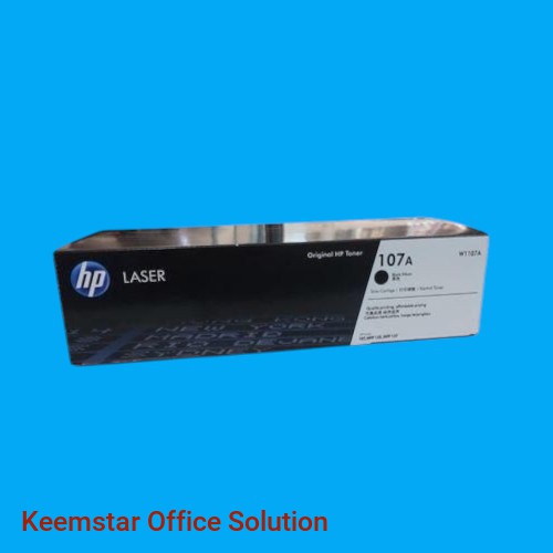 Original HP 107A Black Laser Toner Cartridge - High Yield, Sharp Prints, Reliable Performance