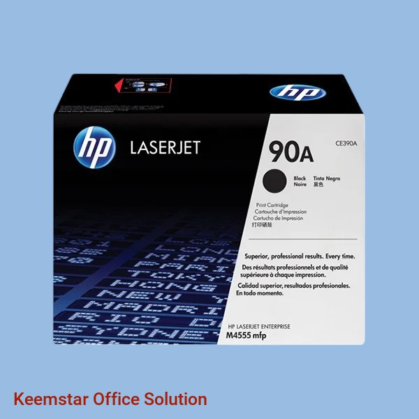 HP 90A Black Original LaserJet Toner Cartridge (CE390A) - High-Yield, Reliable Performance